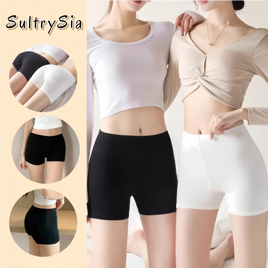 SultrySia ผ้าใส่สบาย สุภาพสตรีสบาย ๆ กางเกงซับใน กางเกงสเตย์ สัมผัสนุ่มผ้านิ่มใส่สบาย "GK"