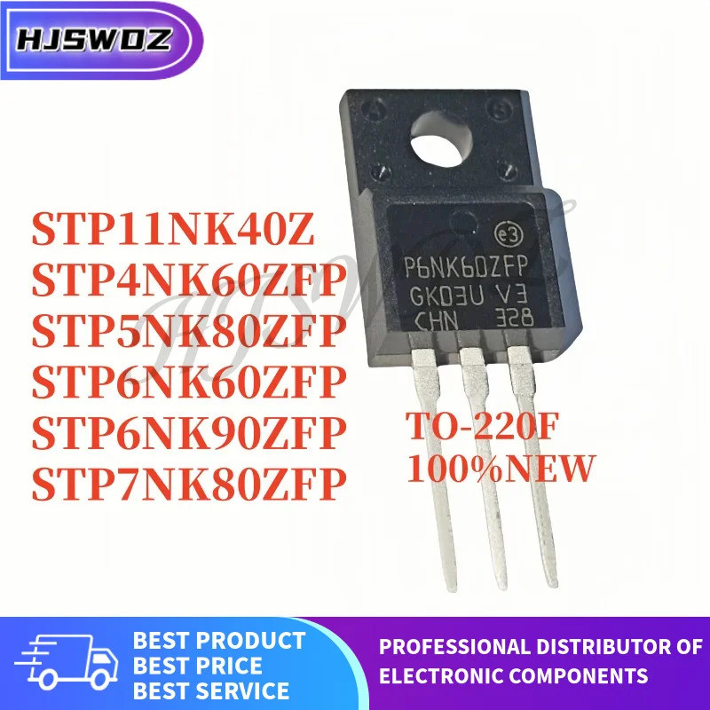 1-5PCS STP6NK90ZFP STP11NK40Z STP6NK90Z P6NK90ZFP STP4NK60ZFP STP5NK80ZFP STP6NK60ZFP7NK80ZFP ทรานซิ