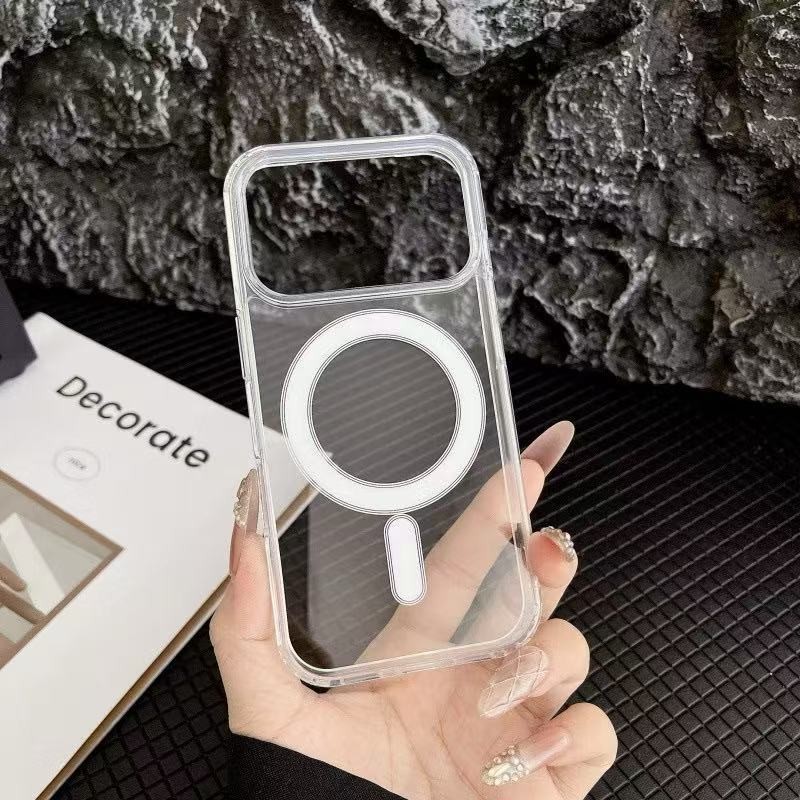 [ส่งจากไทย]เคสแม่เหล็กชาร์จไร้สาย เคสใส ใช้สำหรับ  iPhone 17 17Pro 17Air 17ProMax Case TPU เคสใสกันกระแทก