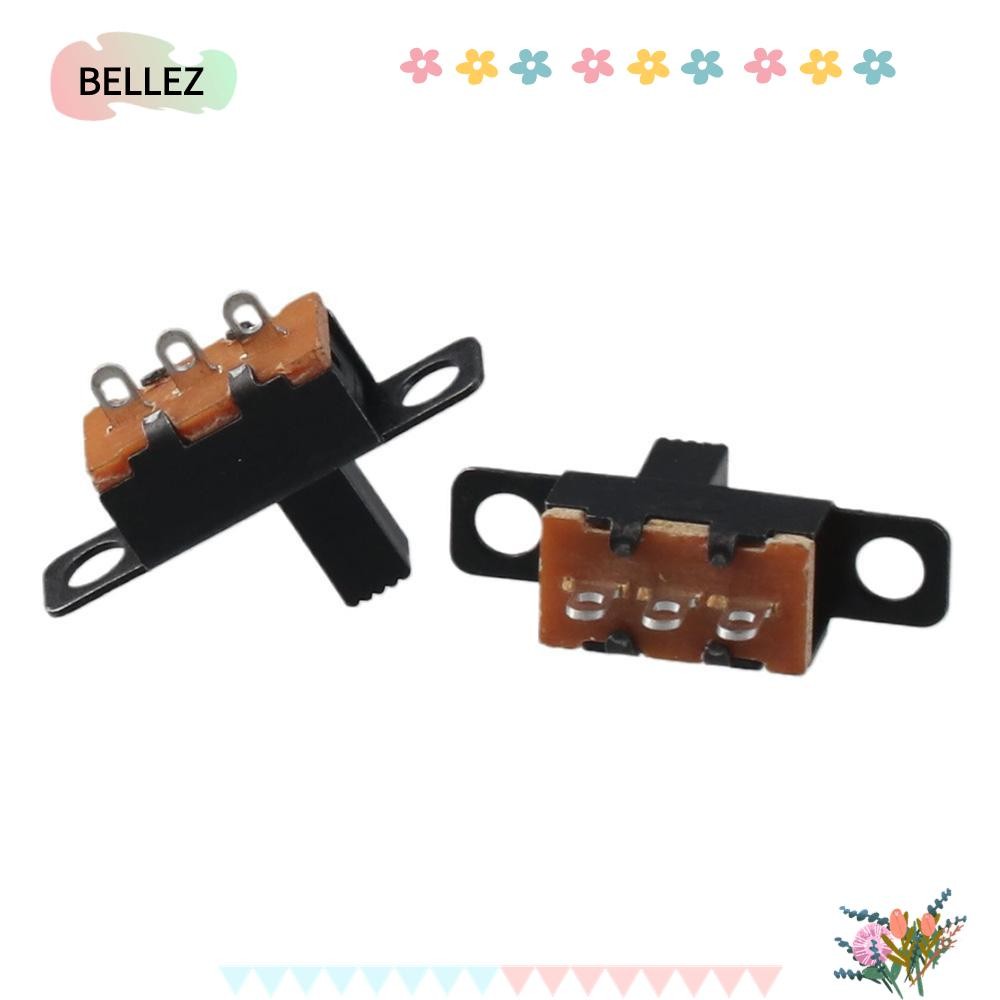 BELLEZ 8 ชิ้น Micro Mini Toggle Switch, DC 50V 0.5A 3 ขา 2 ตําแหน่งสไลด์สวิทช์, SS12F15VG6 แผง Mount