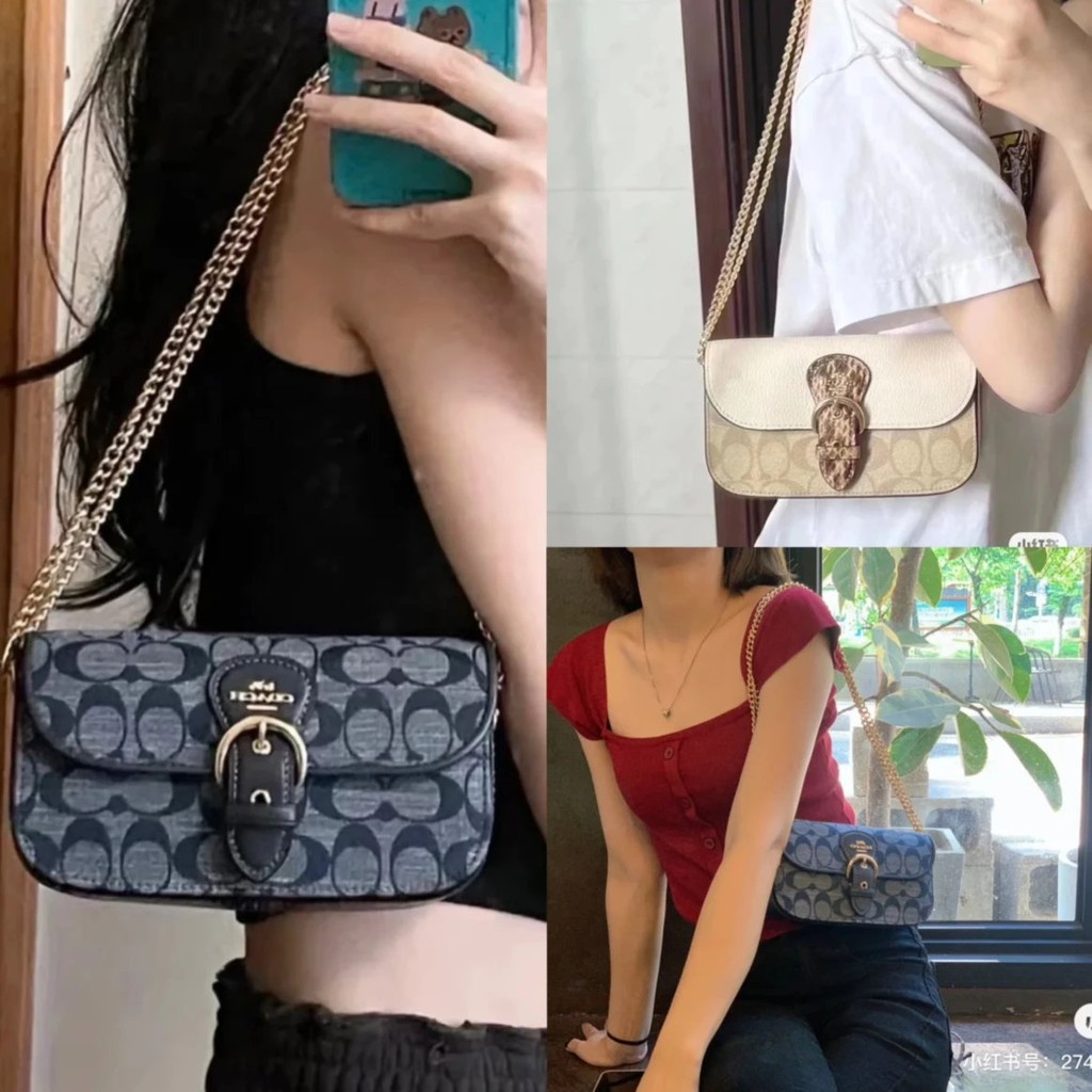 Coach Classic Underarm Bag Chain Bag Channel Hand Bag IP0H