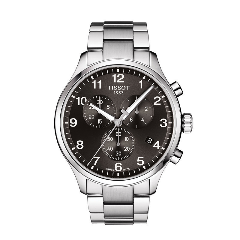 Tissot Tissot ของแท้อย่างเป็นทางการ Suchi Series Quartz Steel Band Watch นาฬิกาผู้ชาย