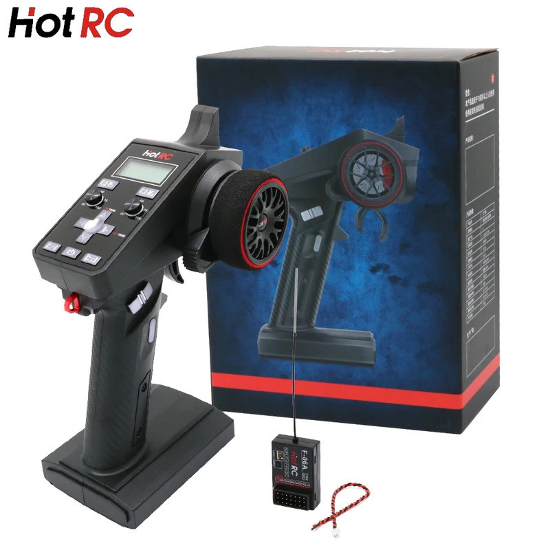 Hotrc Hot Rc CT-6A CT6A CT 6A 4-9V 2.4GHz 6CH เครื่องส่งสัญญาณ F-06A F06A PWM ตัวรับสัญญาณสําหรับ RC