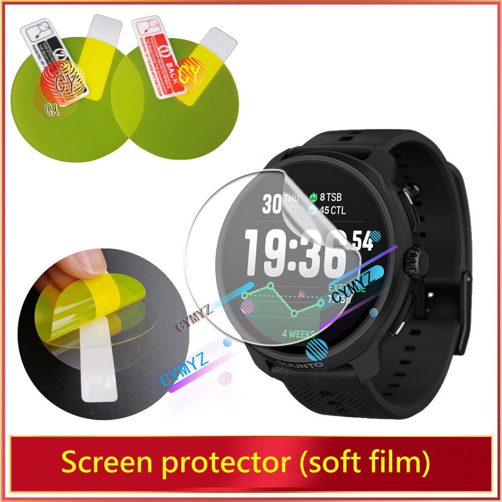 SUUNTO Race 2 ฟิล์ม ฟิล์มกันรอย ฝาครอบซ่อมได้ HD Soft TPU Hydrogel Film SUUNTO Race 2 ฟิล์มกันรอยหน้