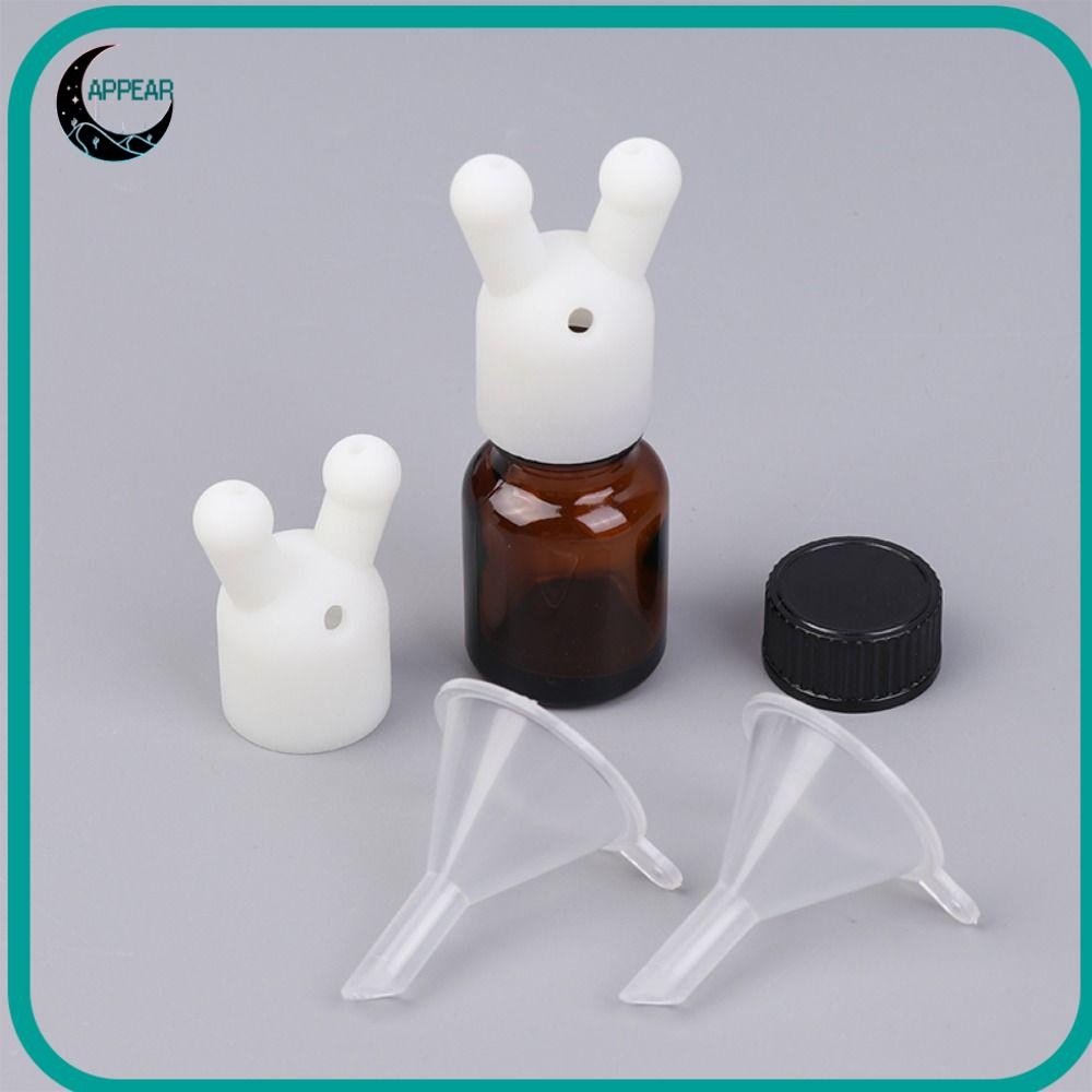 APPEAR น้ําหอม Inhaler, Leakproof Mini Essential Oil Inhaler Cap, พลาสติก Double Hole Essential Oil 