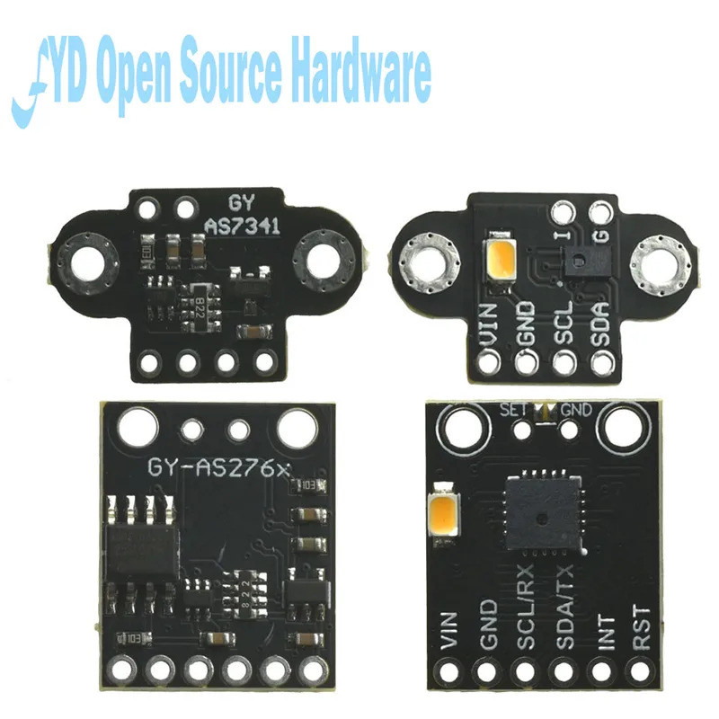 AS7263 AS7341 โมดูลเซ็นเซอร์สเปกมิเตอร์สีอินฟราเรดที่มองเห็นได้ GY-AS7262