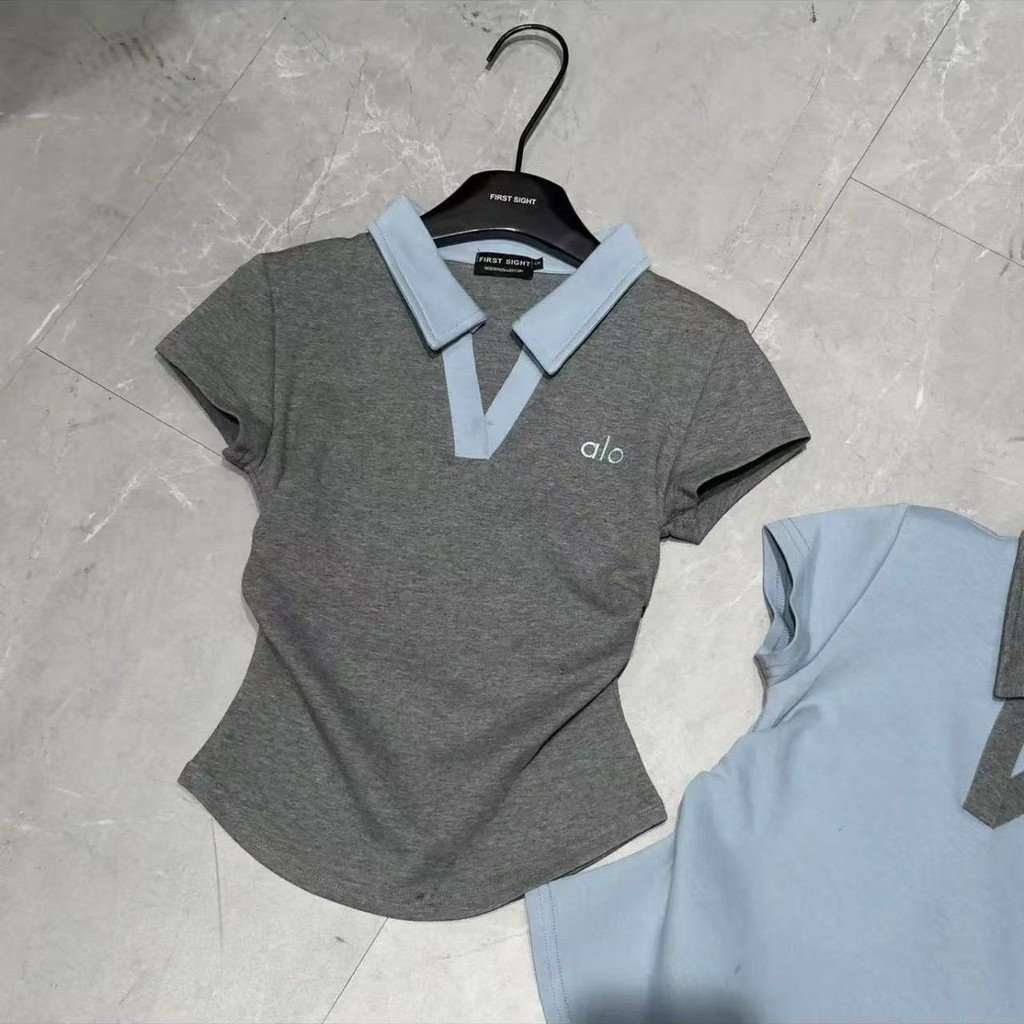 เสื้opoโลสีตัดทึ่มแบบคลาสสิก และกระโปรง - รูปที่ 4