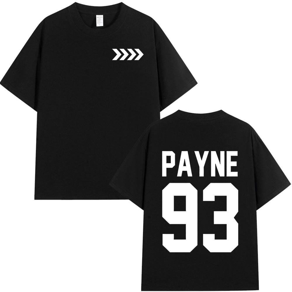เสื้อยืดเชิดชู Liam Payne สไตล์ tribute สำหรับผู้ชาย พร้อมโลโก้ Payne 93 ของแท้