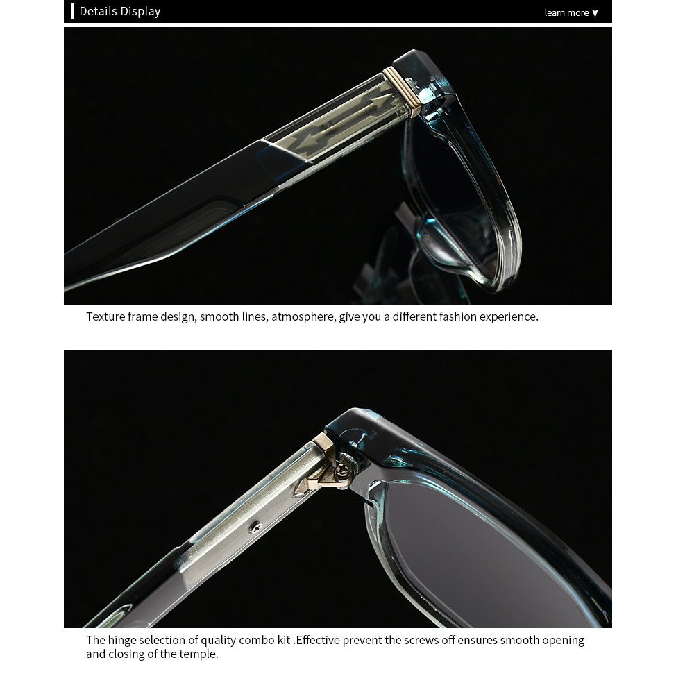 LOCHO กรอบแว่นกันแดดทรงเต็มใบขนาดกะทัดรัด สไตล์เรโทร การออกแบบเฉพาะตัว ตามแฟชั่น สำหรับซันไชน์ในฤดูร้อน - รูปที่ 6