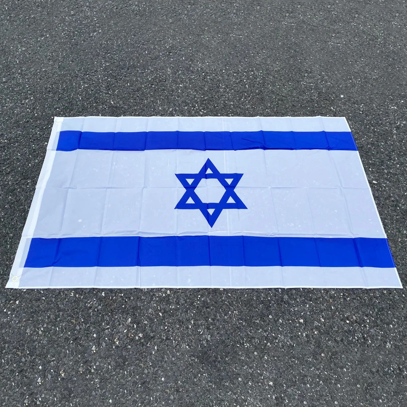 Aerlxemrbrae israel flag 3*5 ฟุต. ธงโพลีเอสเตอร์.90*150 ซม. Isreal แบนเนอร์