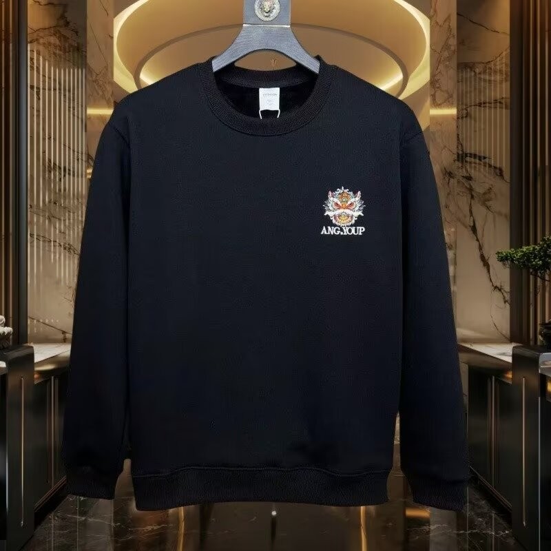 202523ใหม่ยอดนิยมเกาหลีรุ่น 2024 ใหม่ฤดูใบไม้ร่วงฤดูหนาวใหม่หลวมเก๋ฤดูใบไม้ผลิฤดูใบไม้ร่วงพิมพ์รอบคอ