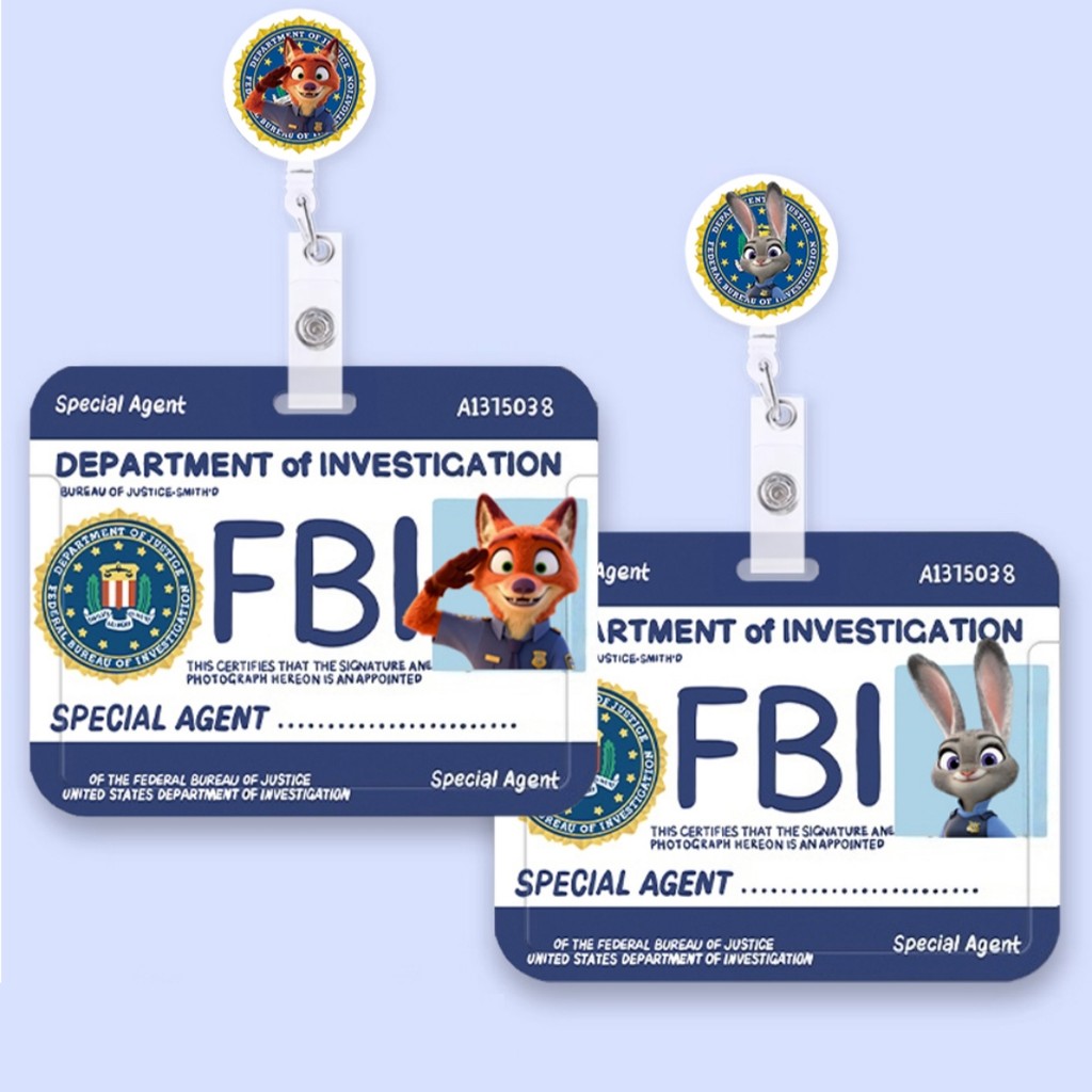 ที่ใส่การ์ดคู่ Judith Nick Student Campus Meal CardCover FBI ชุดการ์ดการเข้าถึงสํานักงาน Work ID Bus Card Protector Case