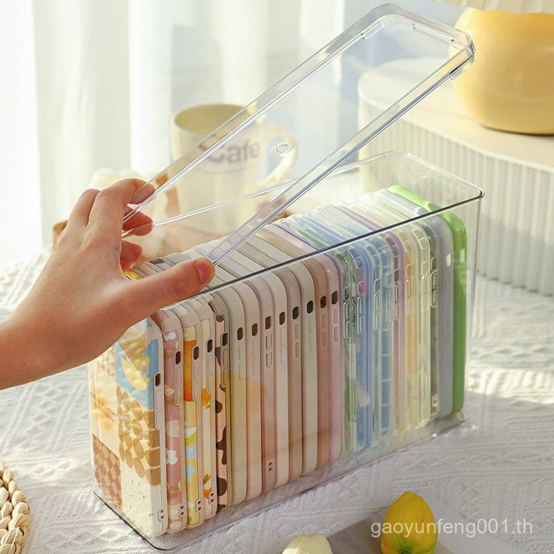 โทรศัพท์เคสโทรศัพท์กล่องเก็บป้องกันฝุ่นครอบคลุมโปร่งใสขนาดใหญ่ความจุIns High-มูลค่าเดสก์ท็อปอะคริลิค