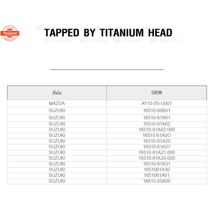 FULL ไส้กรองน้ำมันเครื่องเปลี่ยน Suzuki Swift, ซูซูกิ SJ413 คาริเียน 16510-61A01 1-OSK003