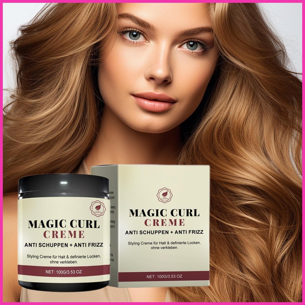 Curl Moisturizing Control Cream ผม Curling สไตล์ Moisturizing Balm Anti-Frizz Curl Hair Detangling ค