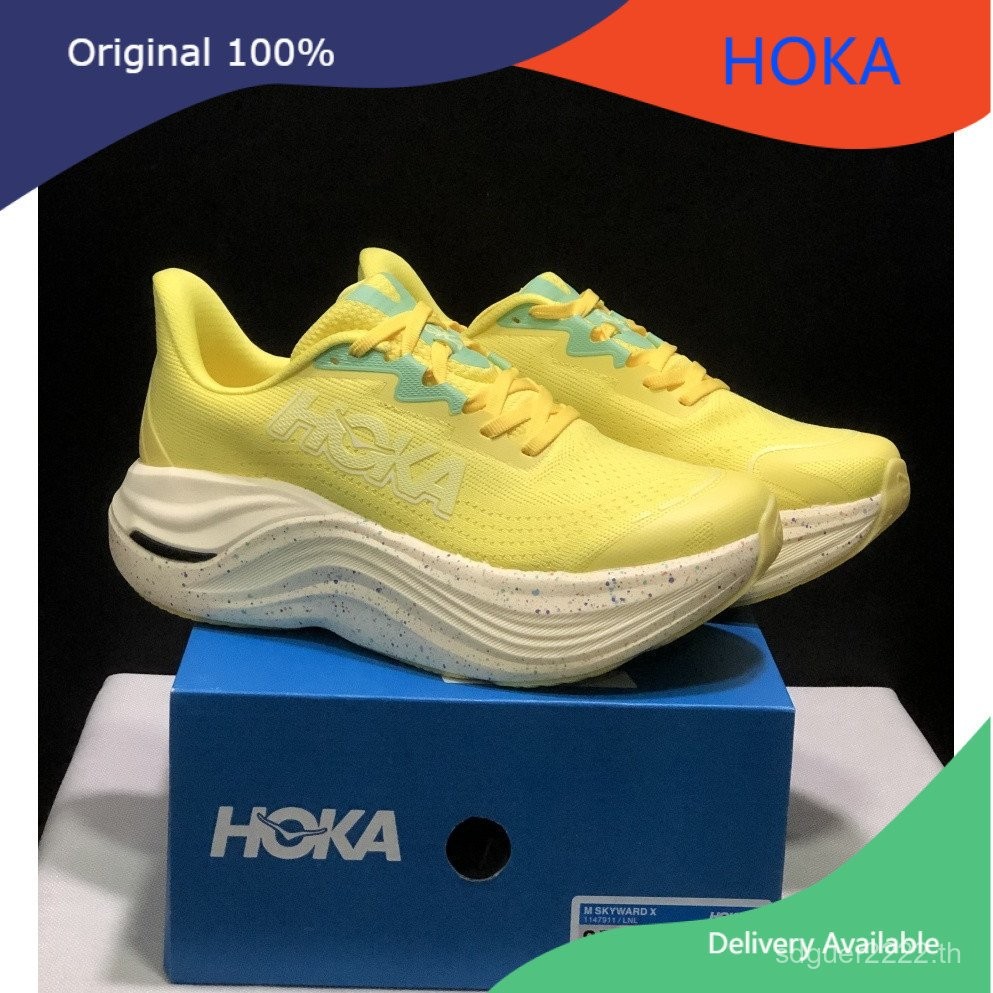 HOKA SKYWARD X รองเท้าวิ่งสําหรับบุรุษและสตรีรองเท้าผ้าใบพื้นหนาน้ําหนักเบาพิเศษ