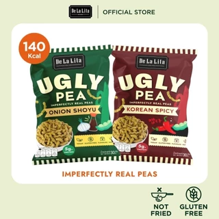 [1 ซอง] UGLY PEA 30 กรัม อร่อย แคลต่ำ ไม่ทอด ทำจากถั่วลันเตา De La Lita เดอลาลิต้า อักลี่พี ขนมคลีน