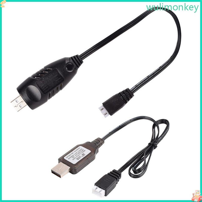 WU 7 4v Charger XH-3P 2S Lipo Fast ชาร์จไฟฟ้าสําหรับรถยนต์ RC Drone ของเล่น