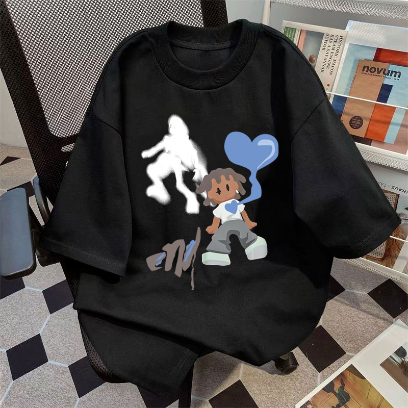 Top Short Sleeve Couple Street Fun T-Shirt2025T Creative T-shirt Design CODins Foam Retro American S