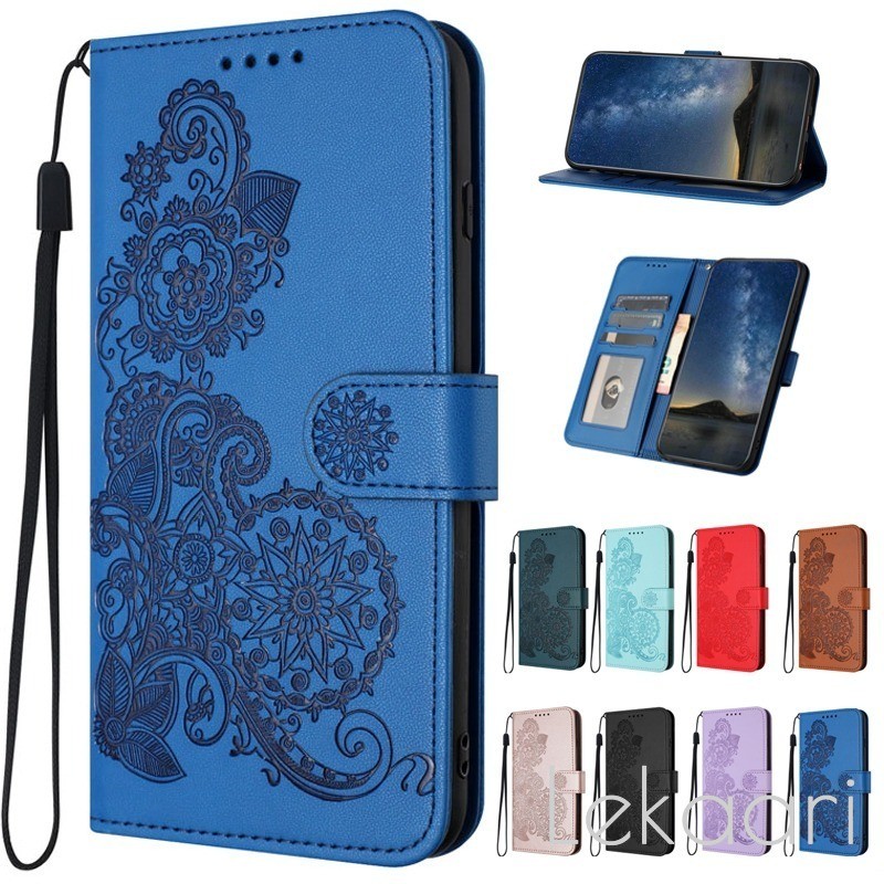 Flip นูนสําหรับ TCL 505 503 502 K11 501 408 405 406 408 406S 403 30 30E AL02 Stylus ดอกไม้กระเป๋าสตา