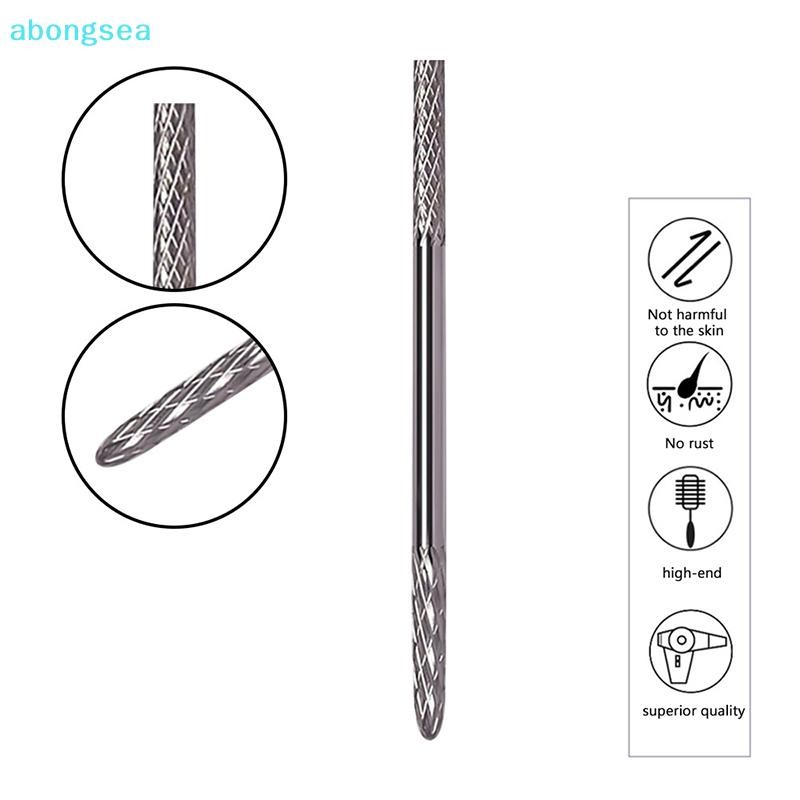 Abongsea คู่หัวทังสเตน Carbid เล็บเจาะ Bits เล็บเครื่องมือ 2 In 1 Milling เครื่องตัดสําหรับเล็บ EFil