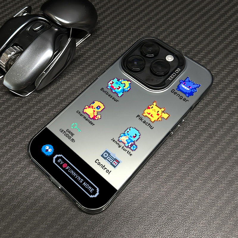 Pikachu Csing HP Silver สี Mtte Premium Silver nti Jtuh Hrd Cse สําหรับ Redmi 13 12 13C หมายเหตุ 9 1