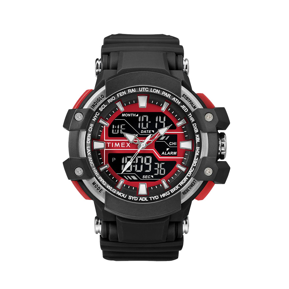 [ดําเนินการด้วยตนเอง] TIMEX TIMEX นาฬิกาอิเล็กทรอนิกส์นาฬิกากีฬากลางแจ้ง Luminous นาฬิกาผู้ชายอเมริก