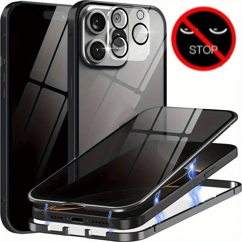 Anti Peeping สําหรับ iPhone 14 Plus 15 Pro Max 14 Max 15 Plus 14Pro 15Pro Max + 360 องศาด้านหน้าและด