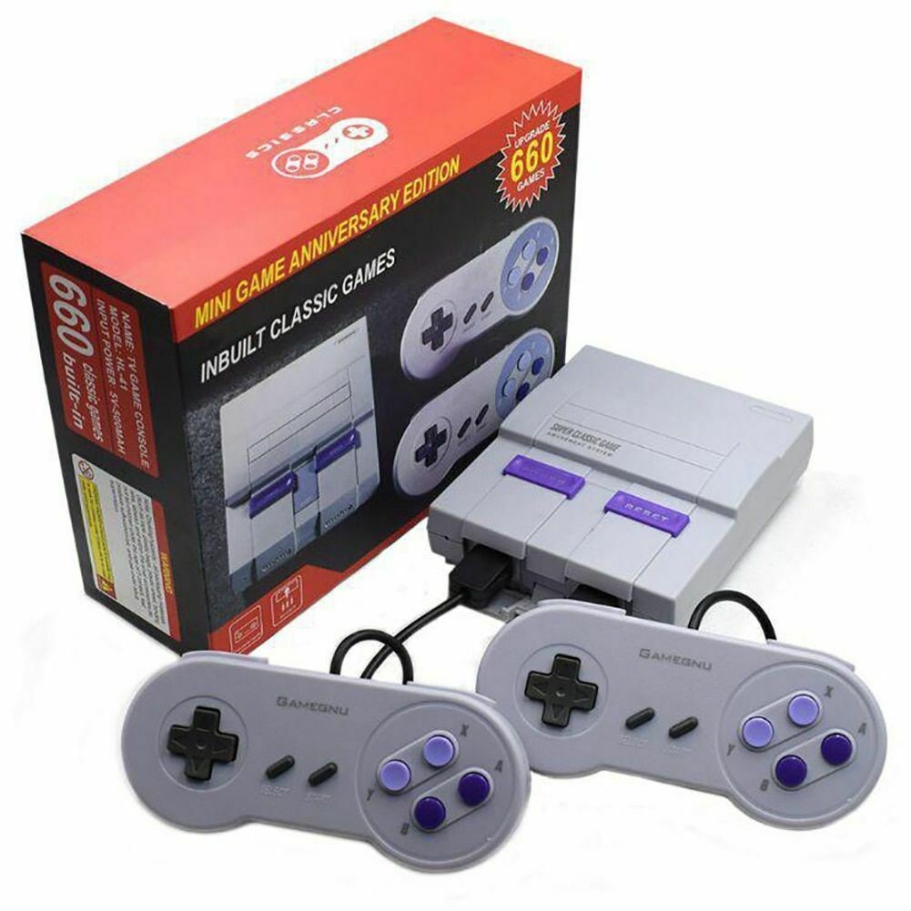 SUPER NES SFC660 เกมคอนโซล 8-Bit SNES MINI เกมคอนโซล MINI NES คอนโซล