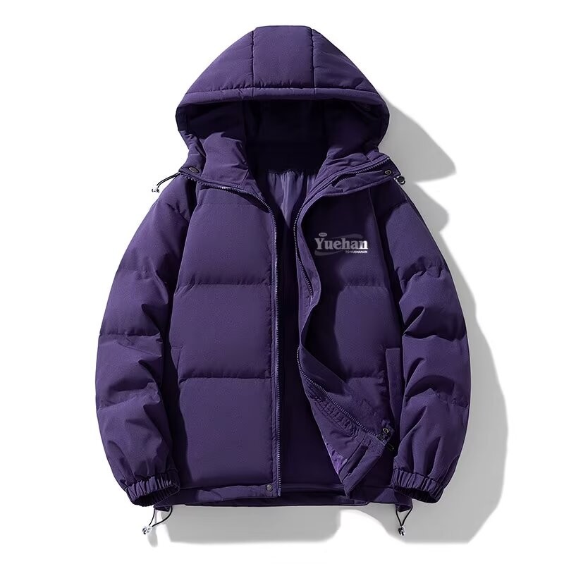 Windproof and Warm new Same Style Solid Color Winter Couple Outfit COD Thickened Jacket20252024Cotto