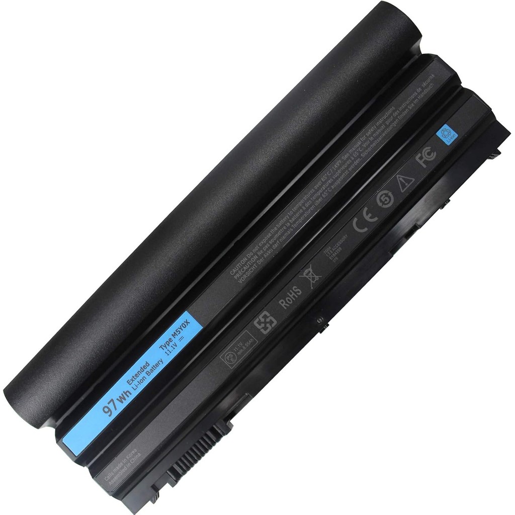 BYTEC 9 เซลล์ 97WH T54FJ M5Y0X แบตเตอรี่แล็ปท็อปเข้ากันได้กับ Dell Latitude E5420 E6420 E5520 E5530 