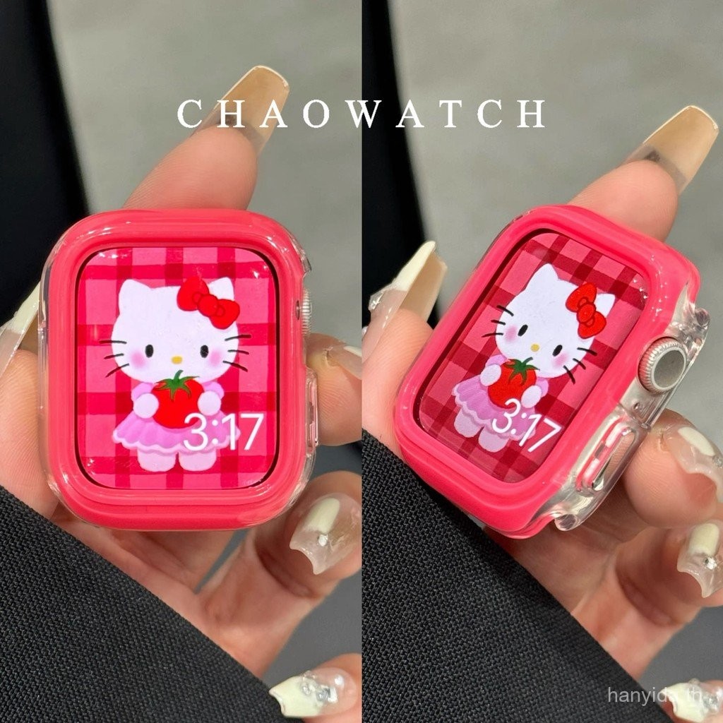 เปลือกแข็งสีสันสดใสกันกระแทกสําหรับ Apple Watch Series 11 Series 10 Ultra 3/2 Ultra 9 8 7 SE 3/2 6 5