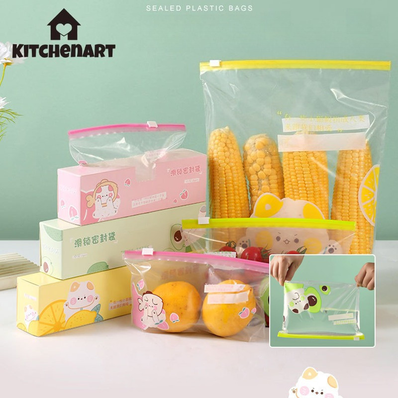 ถุงซิปล็อกสำหรับอาหาร ถุงความสดของอาหาร ทนความร้อนและเย็น การปิดผนึกที่ดี