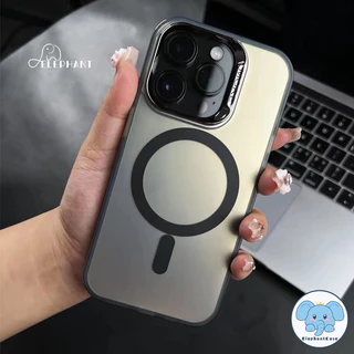 เคสโทรศัพท์รุ่น11 15 สำหรับIPhone 13 14 12 16 15 11 Pro Max 14 16 15 Plus เคสชาร์จแม่เหล็กไฟฟ้าที่มีสีสันสดใส