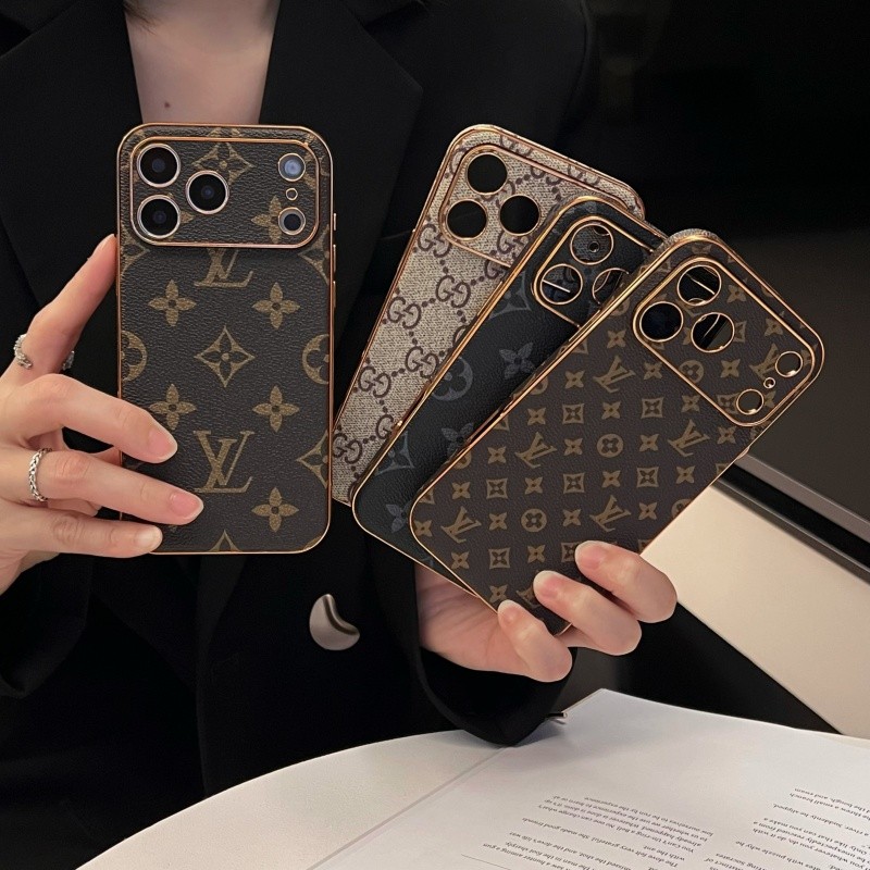 Trend เคสโทรศัพท์หนังสําหรับ IPhone 17 Pro Max 17promax 17pro 17air Promax ยี่ห้อโลโก้ฝาครอบป้องกัน