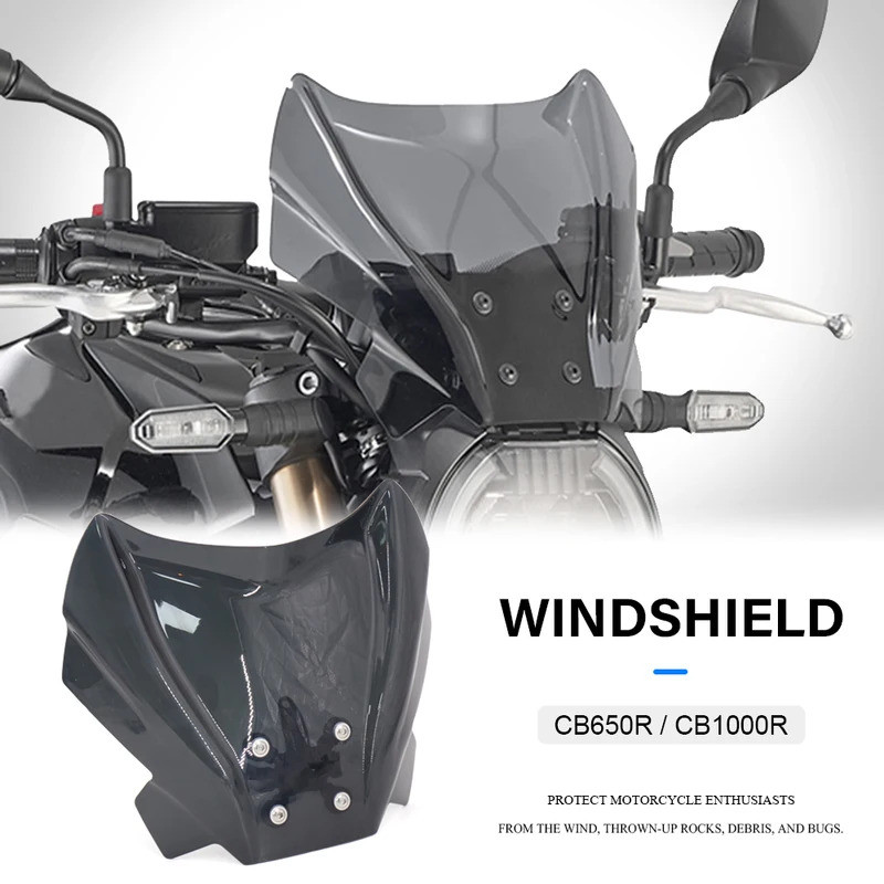 ใหม่สําหรับHonda CB1000R CB650R CB 1000 R CB 650 R 2021 กระจกWind Deflectorพร้อมวงเล็บCB 650 1000 Rอ