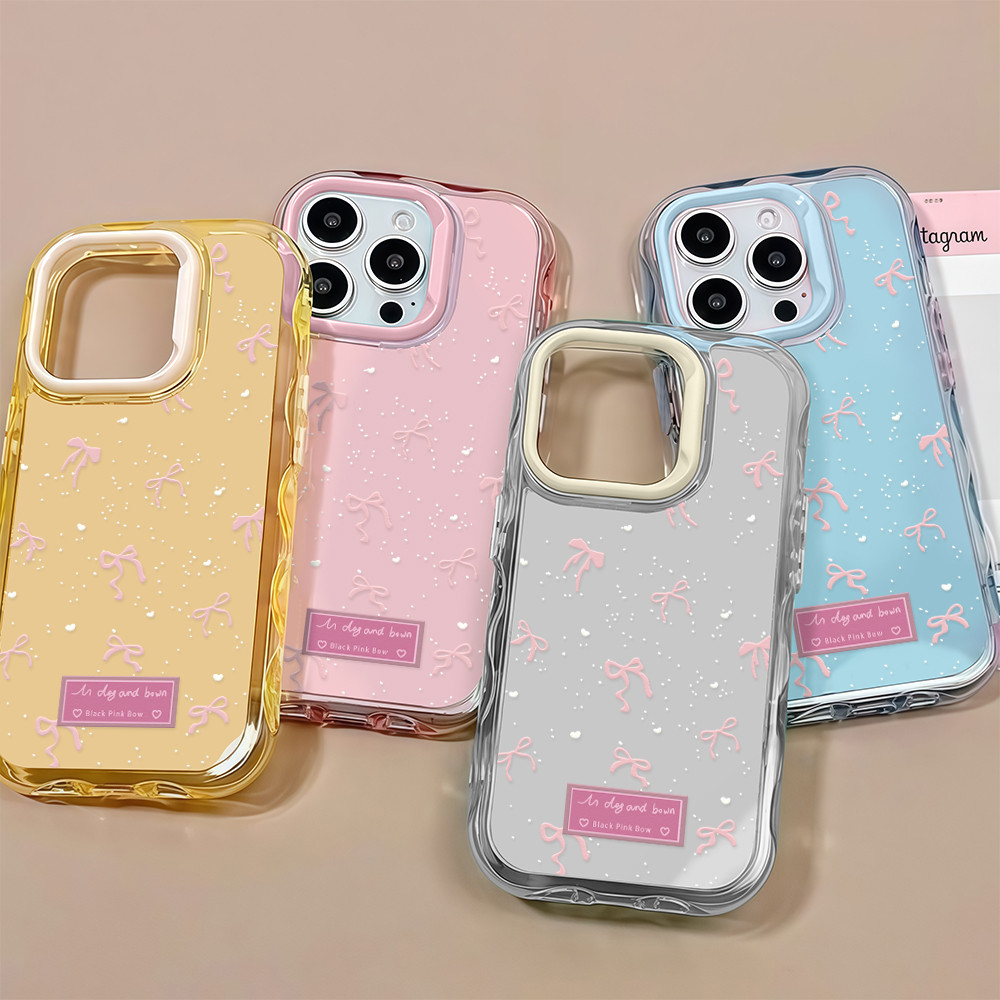 เคสโทรศัพท์ส่งทันที แบบระลอกสีสัน เคสใสเยลลี่ น่ารัก กันกระแทก For IPhone16 15 14 Pro PLUS 13 12 11 Promax GDBWEHY225