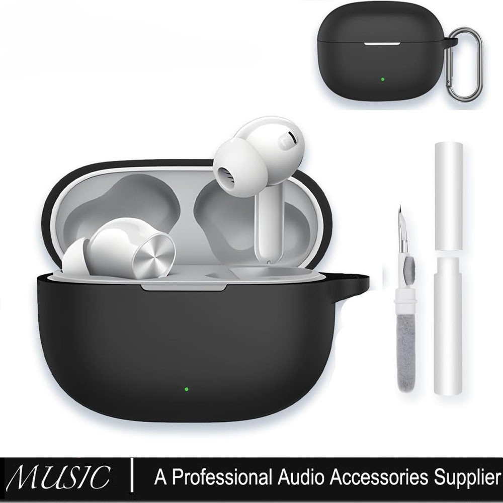 เคสสําหรับRealme Buds T200 Lite / T200X / T200 หูฟังเอียร์บัดไร้สาย,เคสซิลิโคนป้องกัน + ชุดทําความสะ