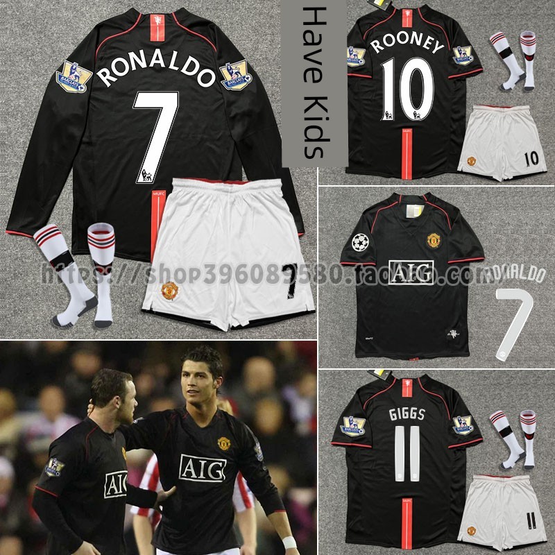 เสื้อทีม warrix official store ปีศาจแดง0708บังคับแมนเชสเตอร์ยูไนเต็ดเสื้อย้อนยุคแขนยาวชุดฟุตบอลแขนสั