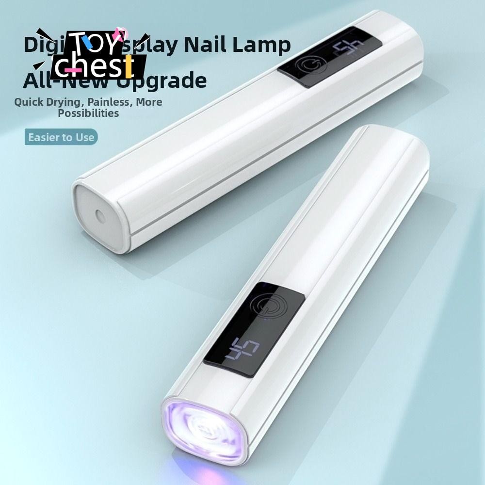 TOYCHEST ไฟเครื่องอบเล็บขนาดเล็ก, 45s Timer Single Finger LED Nail Lamp, อุปกรณ์เครื่องมือทําเล็บจอแ
