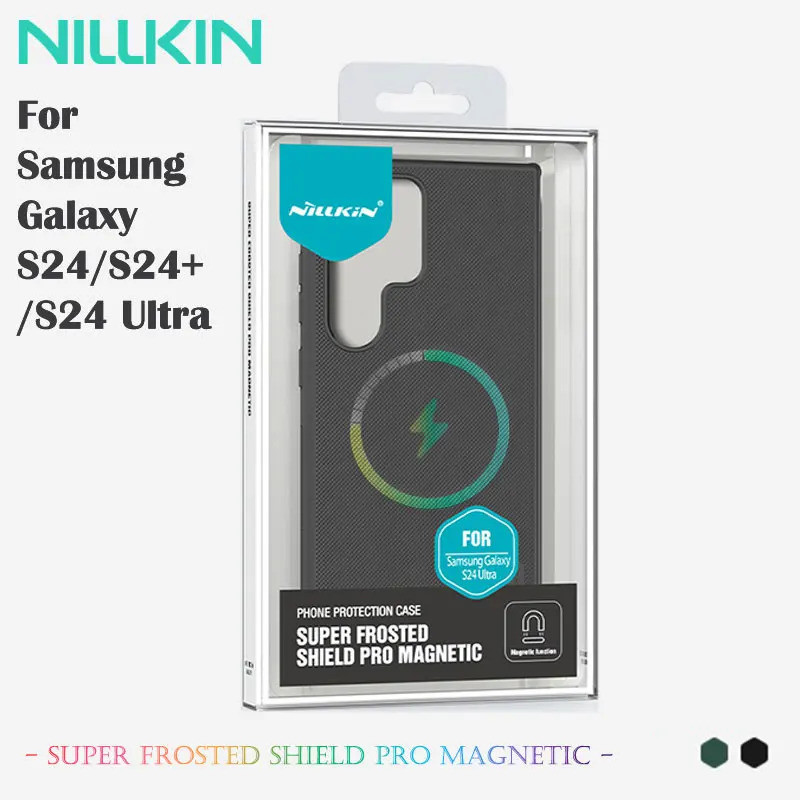 NILLKIN Super Frosted Shield Case สําหรับ Samsung Galaxy S24/S24+/S24 Ultra, Anti-Fingerprint กันลื่