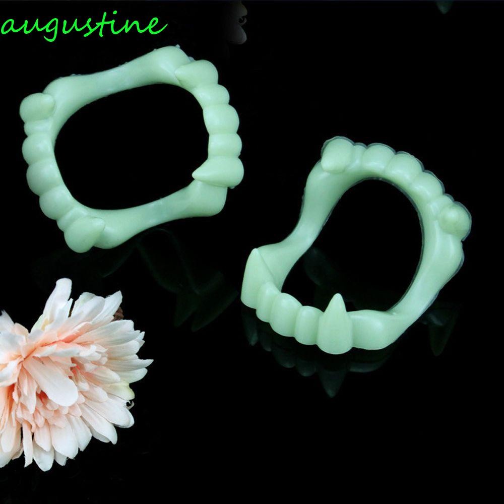 AUGUSTINE Zombie Props Fangs Prank Zombie Party เครื่องแต่งกาย 1 คู่ฮาโลวีน