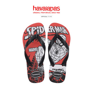 HAVAIANAS รองเท้าแตะ Top Marvel Logomania Flip Flops RED 414…