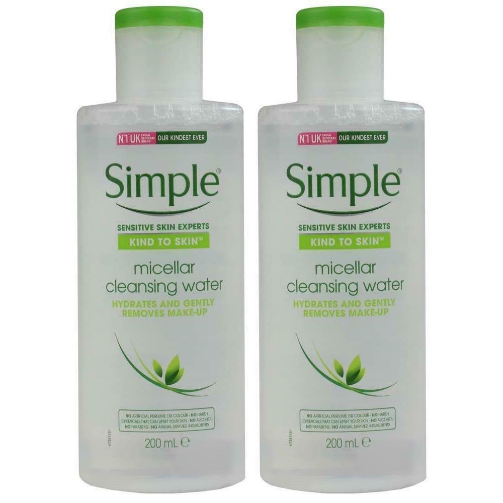 Simple Micellar Cleanser Water, 6.7 ออนซ์ (2 แพ็ค)