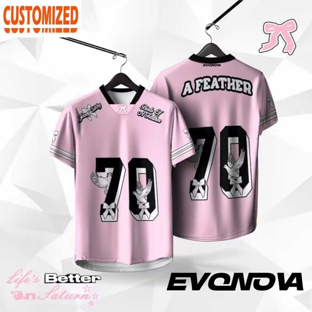 2025 ใหม่Coquetteริบบิ้นCoquetteที่กําหนดเองชื่อไมโครไฟเบอร์Jerseyแขนสั้นกีฬาRetro Collar Quick Dryเ