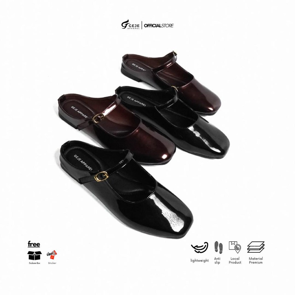 Geje Apparel รองเท้าแตะกันลื่นสําหรับผู้หญิง EMMA