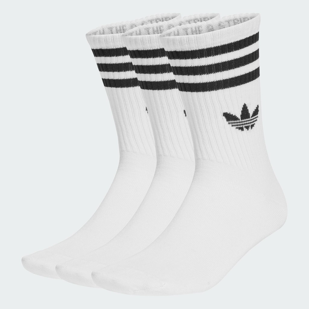 adidas Lifestyle & Gym & Training 3-Stripes Crew Socks 3 Pairs Unisex White JV7401