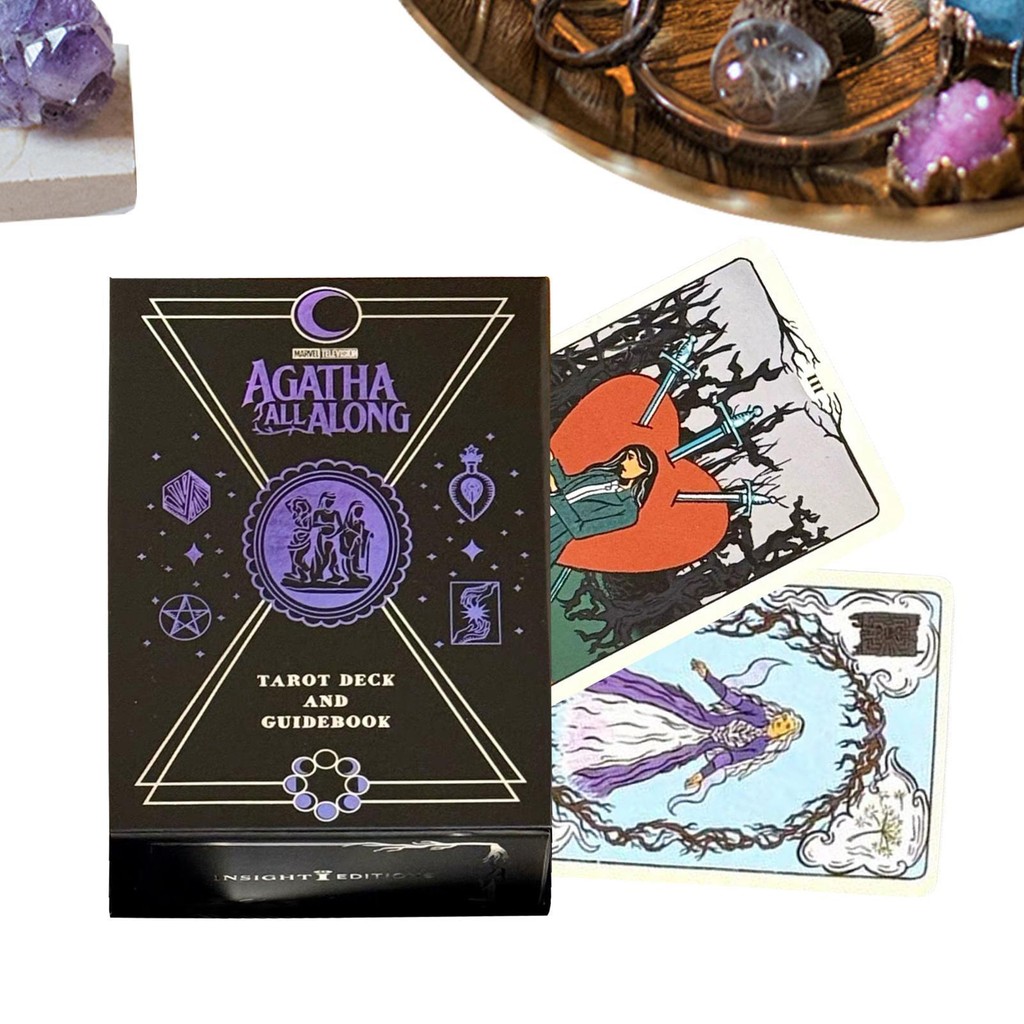 Agatha All Along Tarot Deck 78 การ์ดดาดฟ้ารุ่นภาษาอังกฤษ Fate Predictive Divination Party การ์ด lame