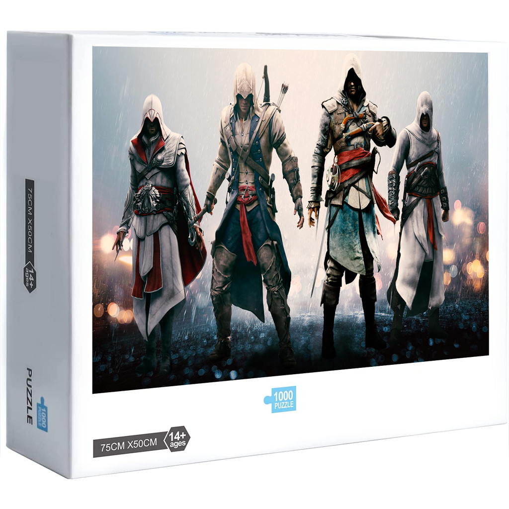 Assassins Creed Unity จิ๊กซอว์ไม้การศึกษาครอบครัวของขวัญของเล่นสนุก