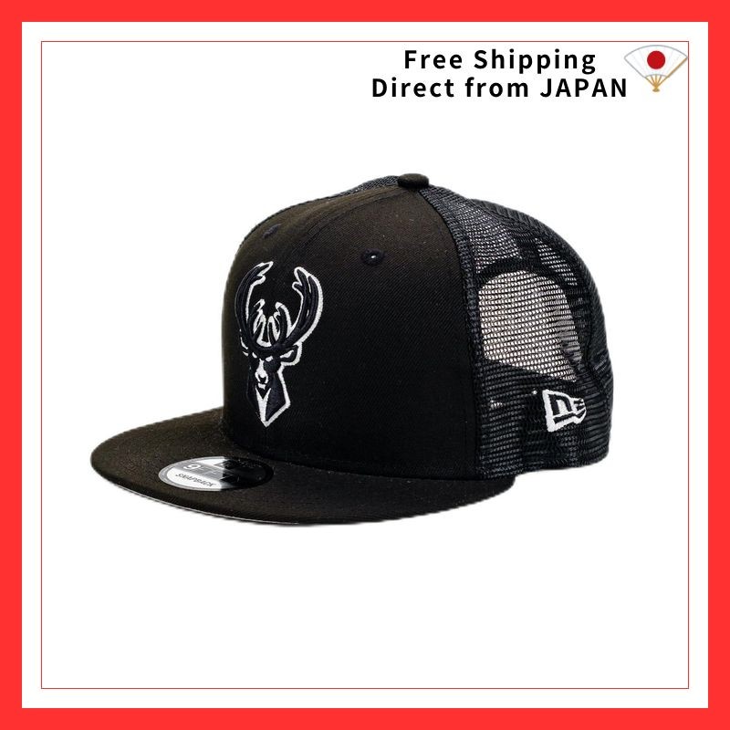 NEW ERA Mesh Cap 9FIFTY BLACK & WHITE Snapback NBA